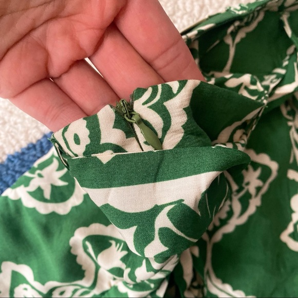 🌿 BOHO TALL GREEN HIGH WAIST WIDE LEG BELTED PANTS! - Picture 6 of 7